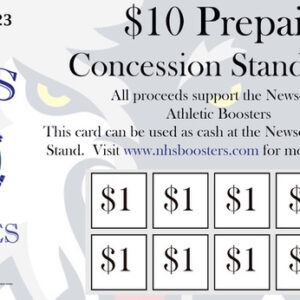 Newsome Concession Stand Punch Card